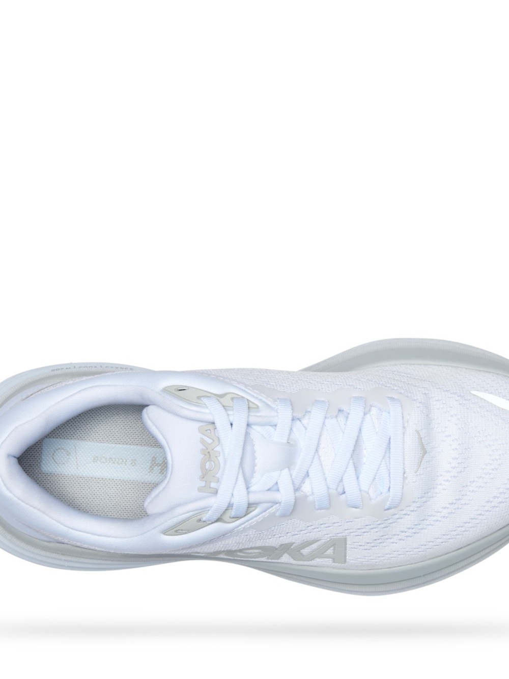 HOKA Bondi 8 Wide All White – Women’s Runners Size 8.5 - Picture 3 of 11